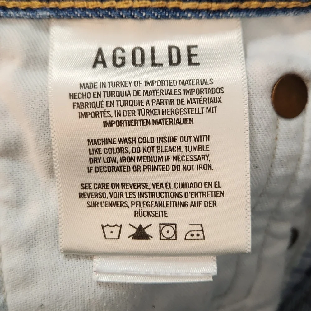 AGOLDE‎ Parker Distressed Denim Shorts